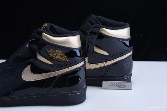 HIGH METALLIC 555088-032 GOLD RETRO AIR (2020) 1 JORDAN BLACK 0728